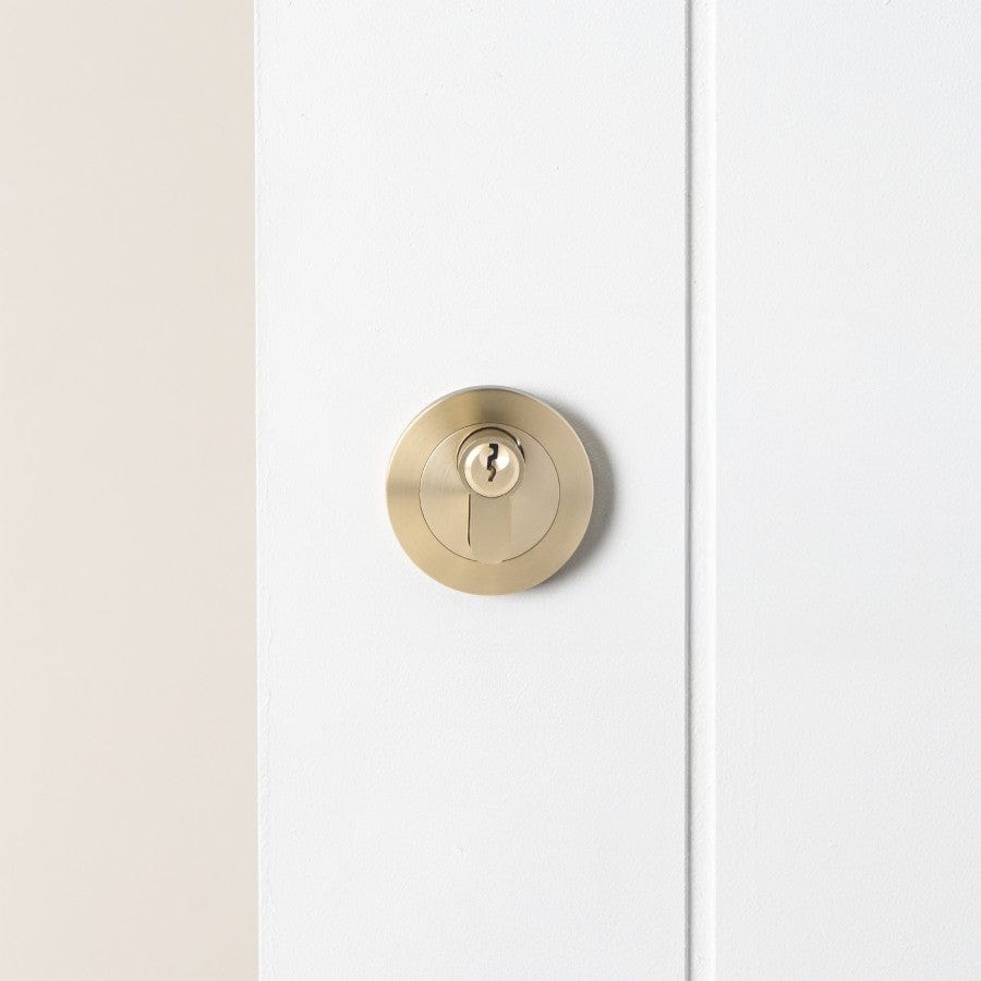Premium Front Door Lock in Warm Brushed Nickel Finish - Secure Your Home with Style | Perfect for Houses, Apartments & Office Buildings