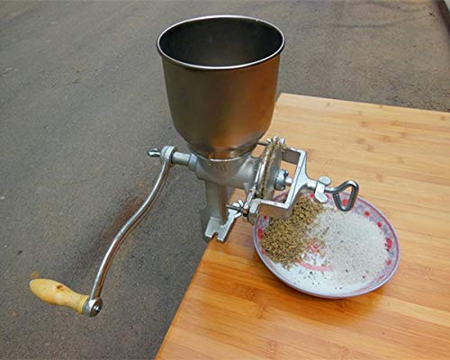 Electric Corn Grinder for Home Use - Hand Crank Grain Mill for Corn, Coffee Beans & Spices | Perfect for Baking, Brewing & Homemade Flour