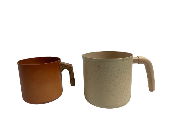 Premium Terracotta Milk Warmer Cup - 6 oz Cream Ceramic Heating Mug for Coffee, Tea & Hot Chocolate | Perfect for Home, Office & Gifts