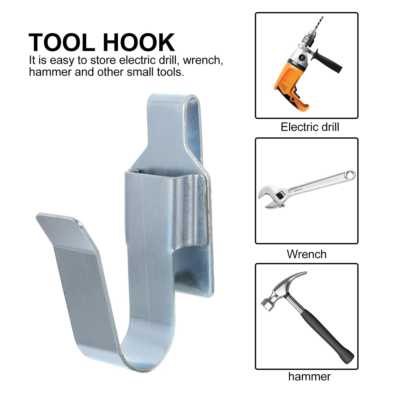 DOITOOL 1pc Universal Tool Belt Hook - Heavy Duty 45# Steel Wrench & Electric Drill Organizer - Waist Rack Storage for Electricians, Carpenters & DIY Projects - Perfect for Construction Sites & Home Workshops