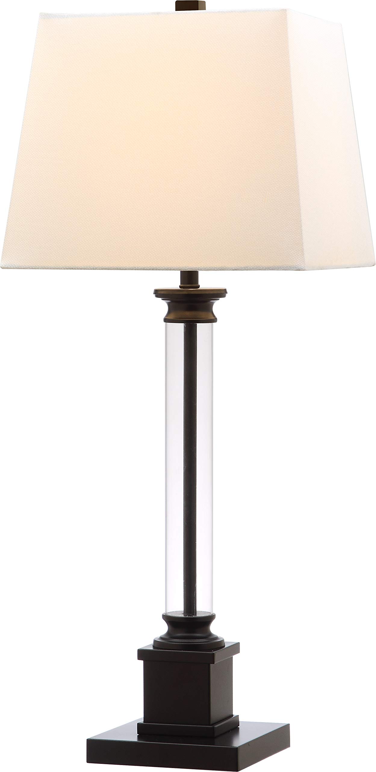 SAFAVIEH Davis Modern Farmhouse Black 31-Inch Table Lamp Set of 2 with LED Bulbs - Perfect for Bedroom, Living Room, Home Office & Nightstand Lighting