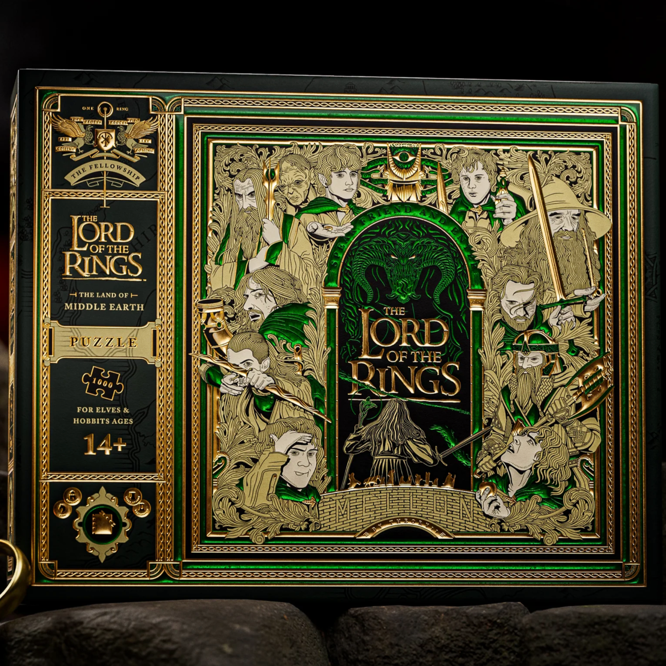 Lord of The Rings 1000 Piece Jigsaw Puzzle for Adults - Middle Earth Fantasy Art - Perfect for Game Nights & Home Decor