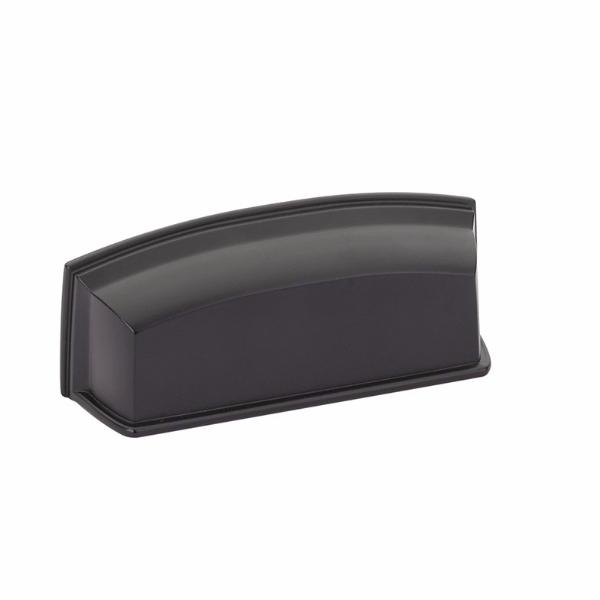 Matte Black Modern Cabinet Cup Drawer Pulls - 10 Pack Kitchen Drawer Handles for Cabinets & Furniture (Brushed Nickel Finish) - Perfect for Home Kitchen Renovation, Bathroom Vanity & Office Furniture Upgrade