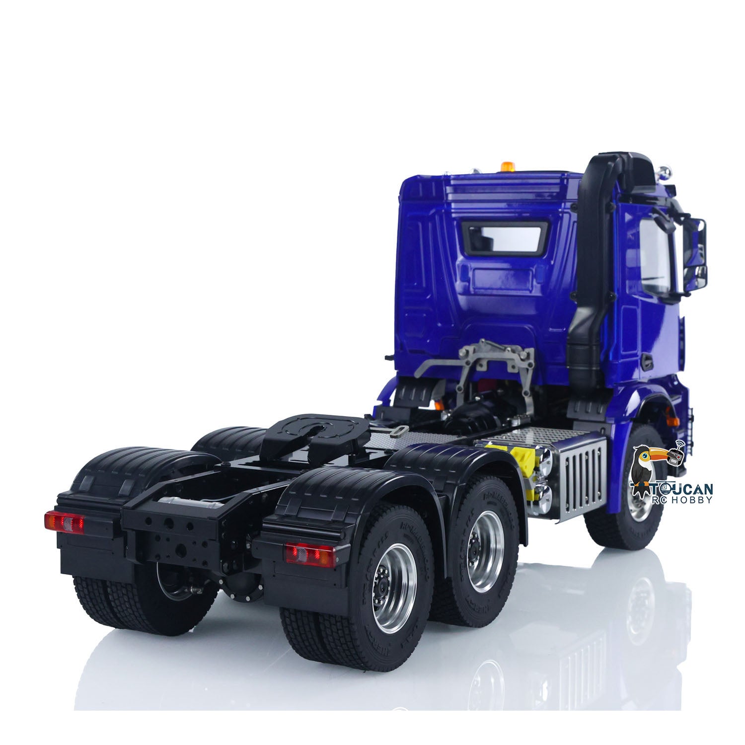 1/14 Scale 6X6 RC Tractor Truck - 2-Speed Radio Controlled Lorry with Battery (RTR) | No Lock Differential Axles | Compatible with TAMIYA Semi Trailer | Fast Free Shipping | Perfect for Off-Road Adventures & Construction Site Play