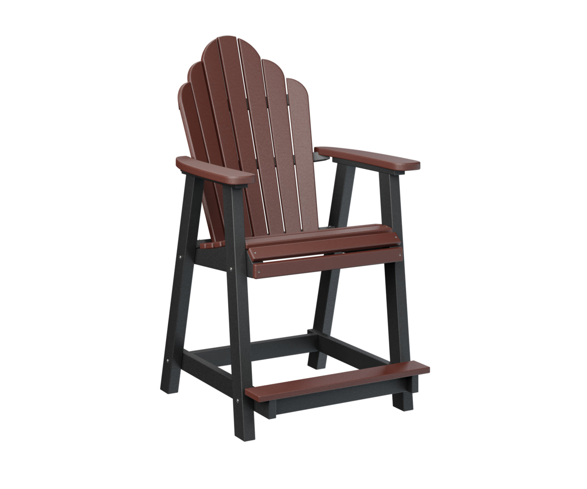 Berlin Gardens Cozi Back Counter Chair - Stylish & Comfortable Bar Stool for Kitchen Island, Breakfast Nook & Home Bar - Perfect for Indoor Dining & Entertaining