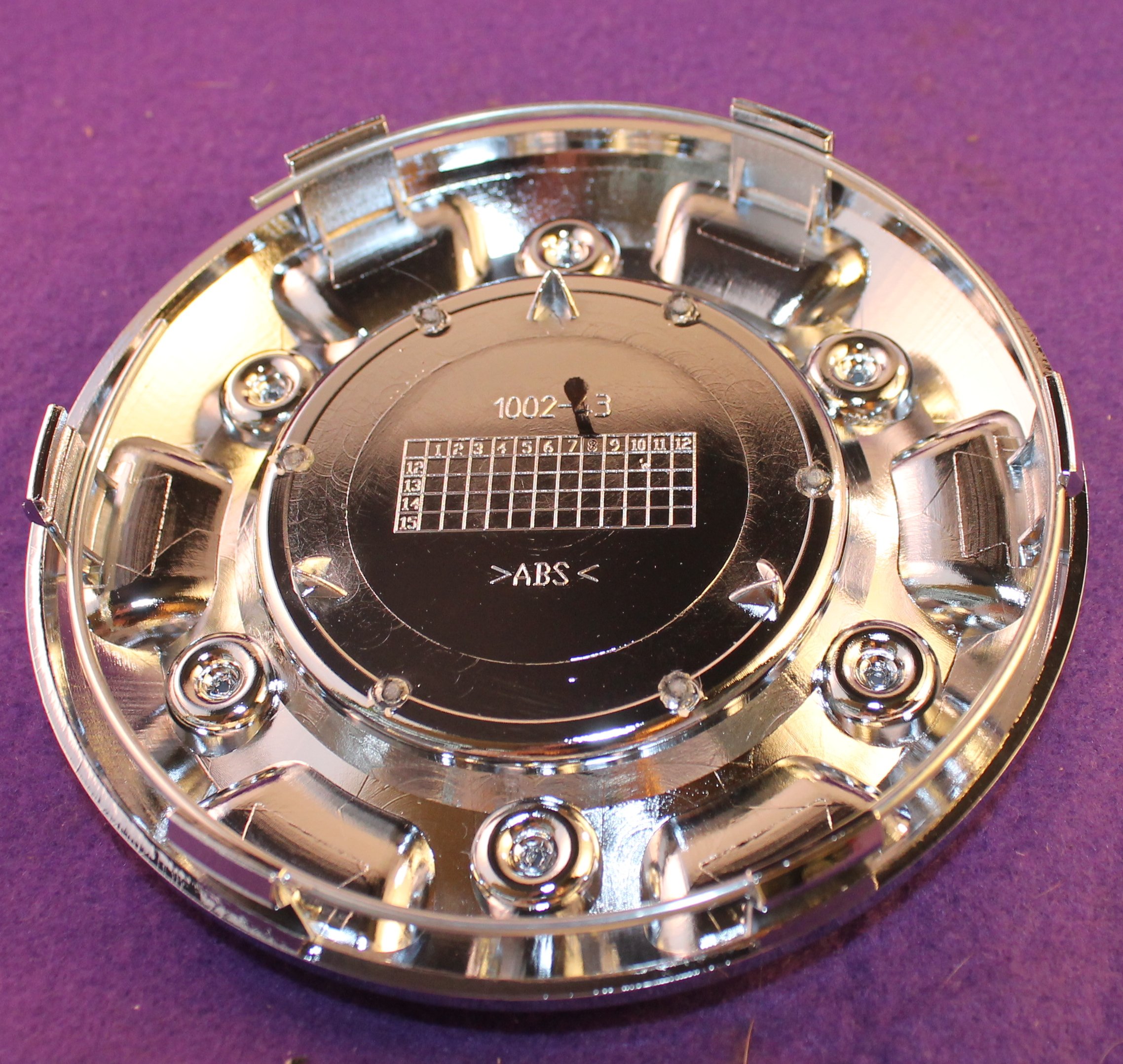 Fuel Wheels Custom Center Cap Chrome (Set of 2) #1002-43 - Premium Hubcap Accessories for Car & Truck Customization, Perfect for Off-Road & Show Vehicles