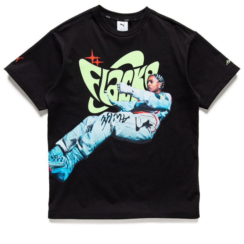 A$AP Rocky x Puma Flacko Drive Tee - Black Men's Graphic T-Shirt | Streetwear Fashion for Casual Wear & Hip Hop Style