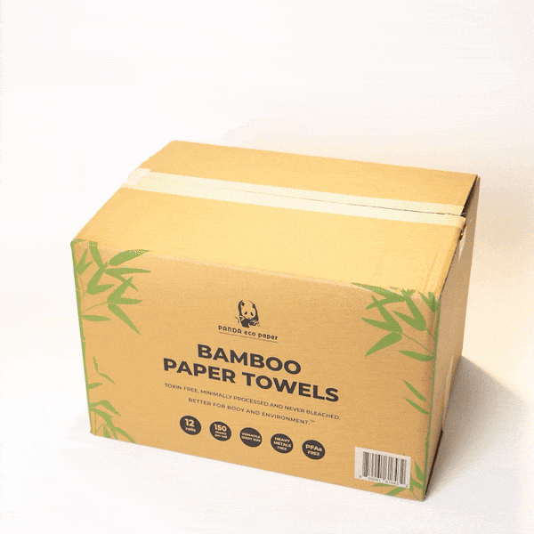 Eco-Friendly Bamboo Paper Towels | Sustainable & Biodegradable | Perfect for Kitchen, Bathroom & Cleaning | Panda Brand Sample Pack