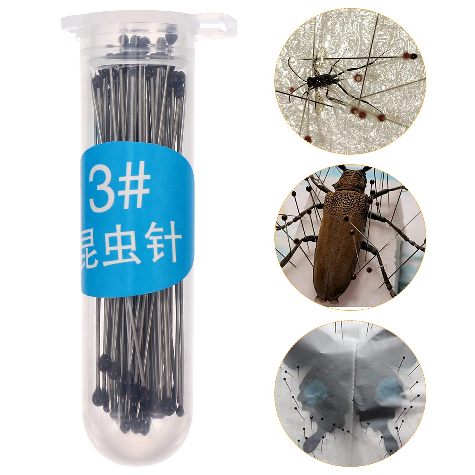200Pcs Stainless Steel Entomology Pins for Wedding Decorations - Perfect for Displaying Butterflies, Insects & Floral Arrangements at Weddings, Parties & Home Decor