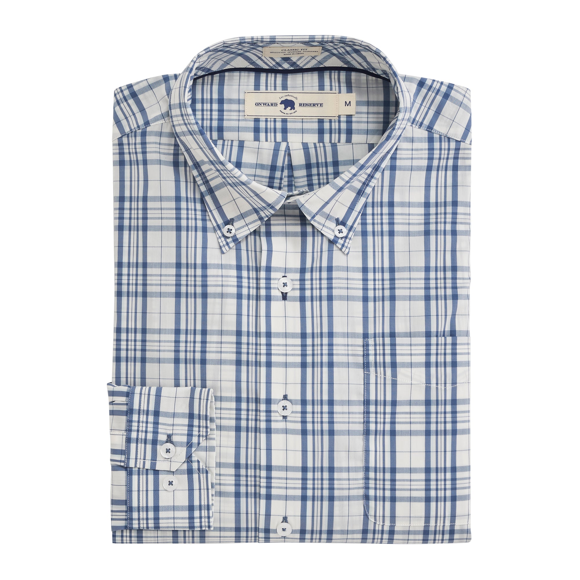Andros Classic Fit Quad Button Down Shirt for Men - Casual & Business Wear - Perfect for Office, Dates & Everyday Outfits