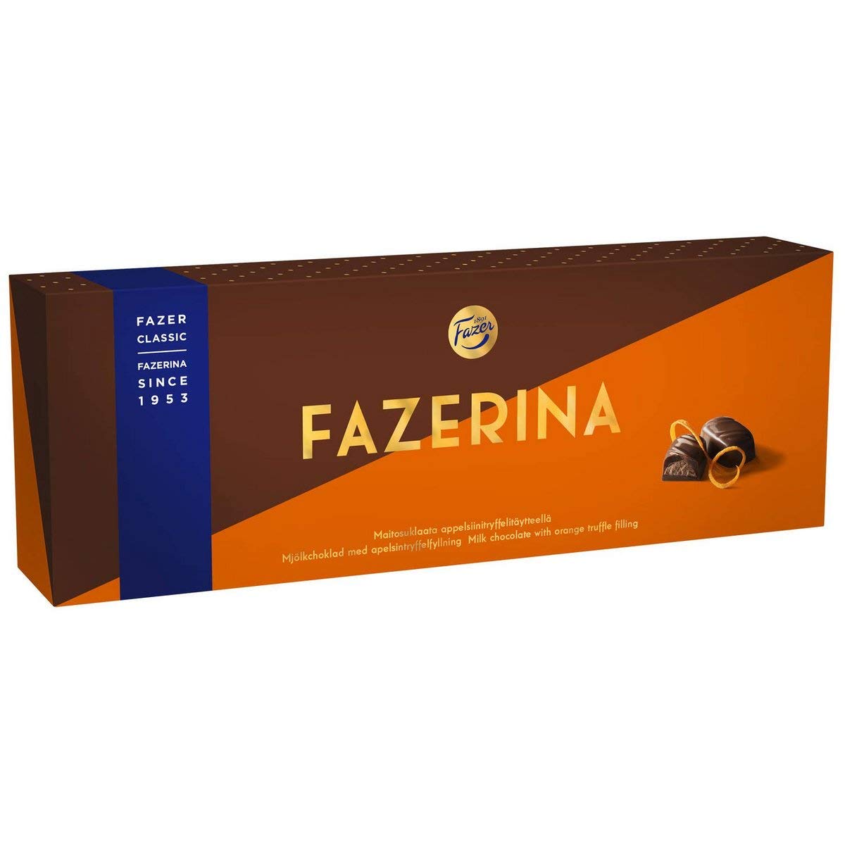 Premium Fazer Fazerina Milk Chocolate Bars - 6 Boxes (350g Each) | Delicious Finnish Chocolate for Gifts, Parties & Snacking