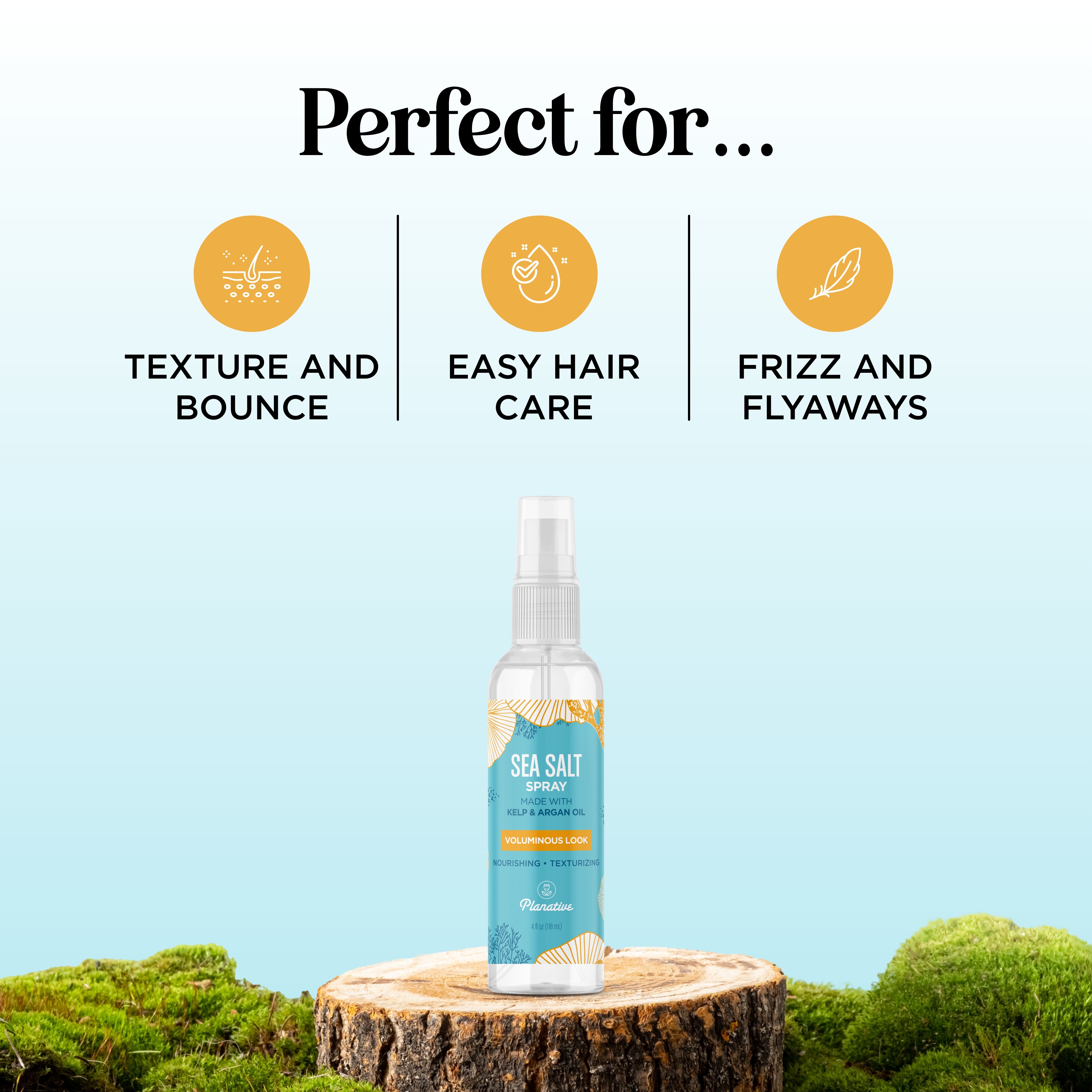 Best Sea Salt Spray for Beach Waves & Textured Hair - Volumizing & Styling Spray for Men & Women - Perfect for Beach Days, Travel & Everyday Use