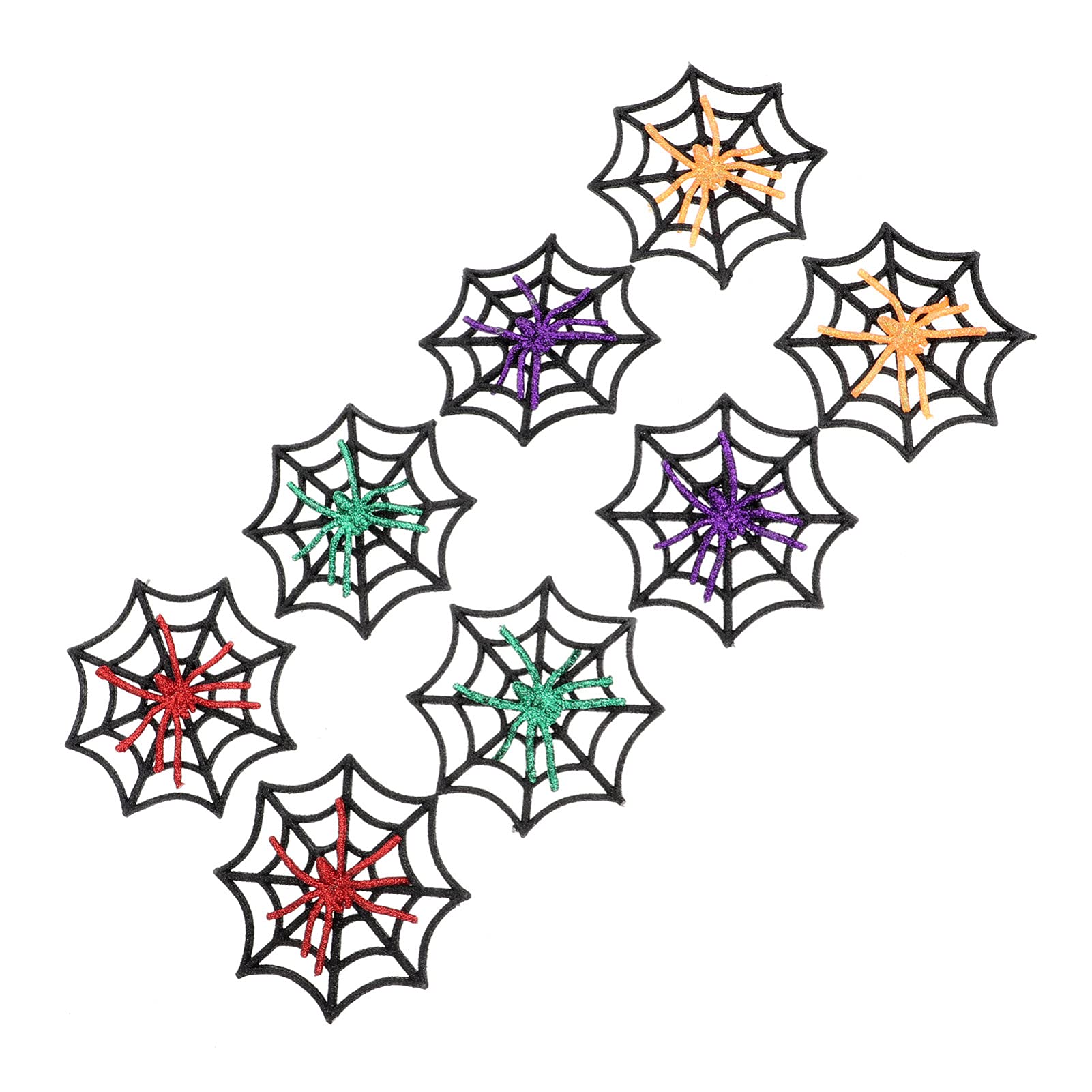 8pcs Halloween Spider Web Hair Clips - Gothic Hairpins for Women, Spider Barrette Hair Accessories for Costume Parties, Cosplay & Halloween Outfits