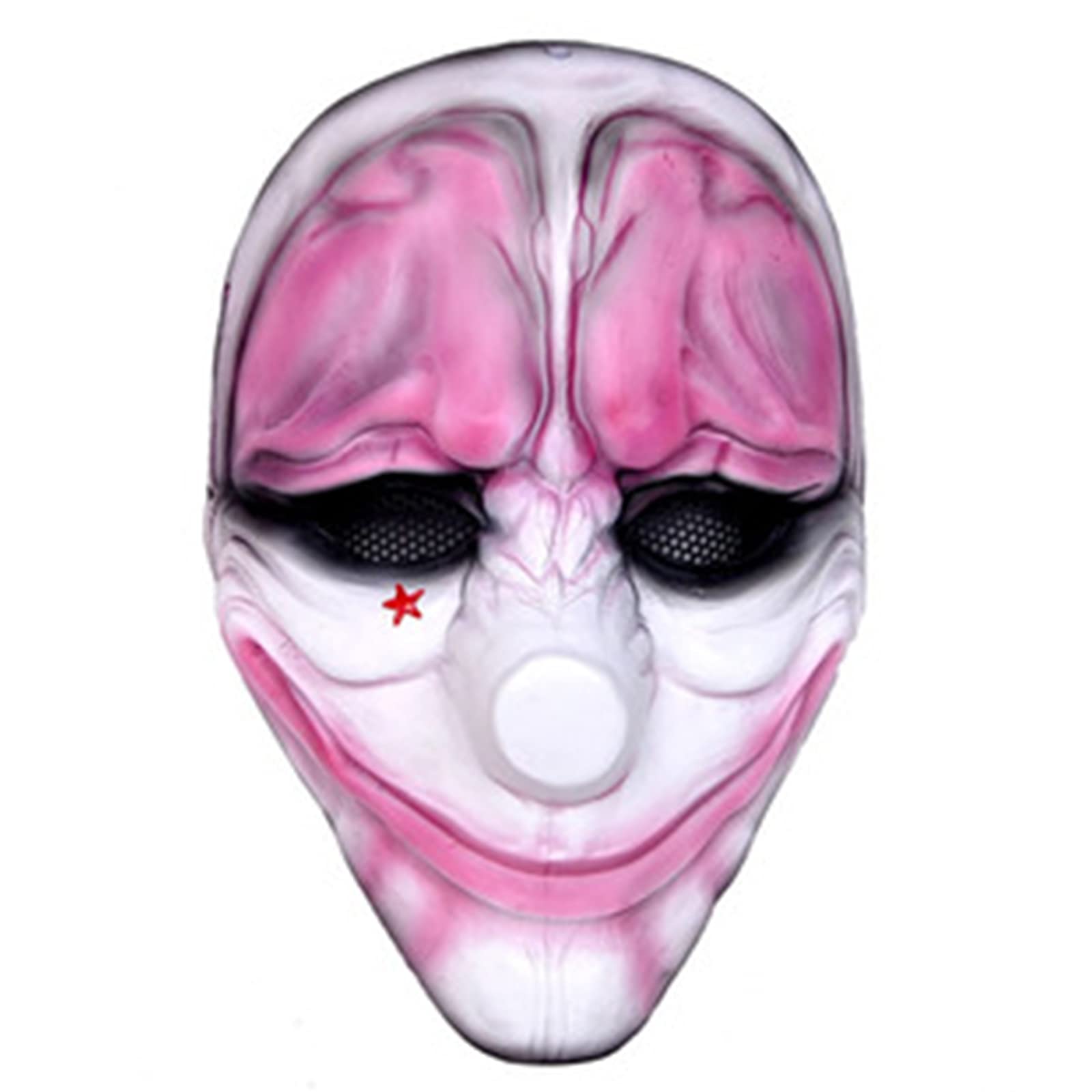 Payday 2 Cosplay Mask - Dallas/Wolf/Chains Themed Full Face Airsoft & Paintball Mask for Halloween, Gaming Conventions & Themed Parties