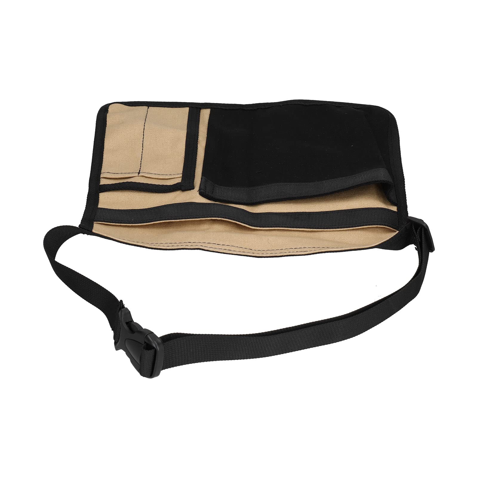 Durable Oxford Tool Belt Bag for Gardening, Handyman & DIY Work - Adjustable Waist Pouch with Multiple Pockets for Tools (Khaki) | Perfect for Landscaping, Home Repairs & Craft Projects