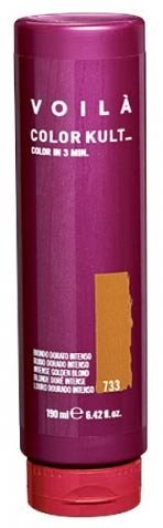 Voila Color Kult Color Refreshing Conditioner 6.4 Oz - Intensive Gold Blonde for Damaged Hair | Toning & Color Care for Blonde Highlights | Perfect for Salon-Quality At-Home Hair Treatment