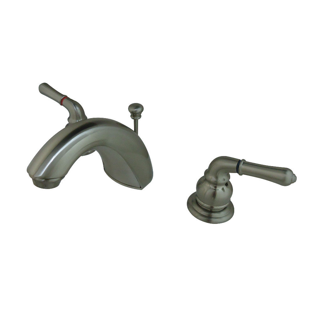 Kingston Brass FB958 Widespread Bathroom Faucet - 8 Inch Centerset, Oil Rubbed Bronze Finish, 2-Handle Deck Mount for Vanity Sink - Perfect for Modern and Traditional Bathroom Decor