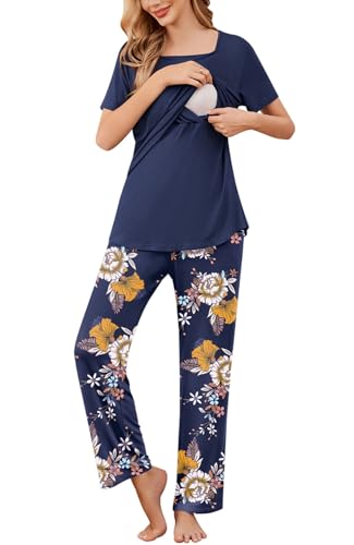 Navy Yellow Floral