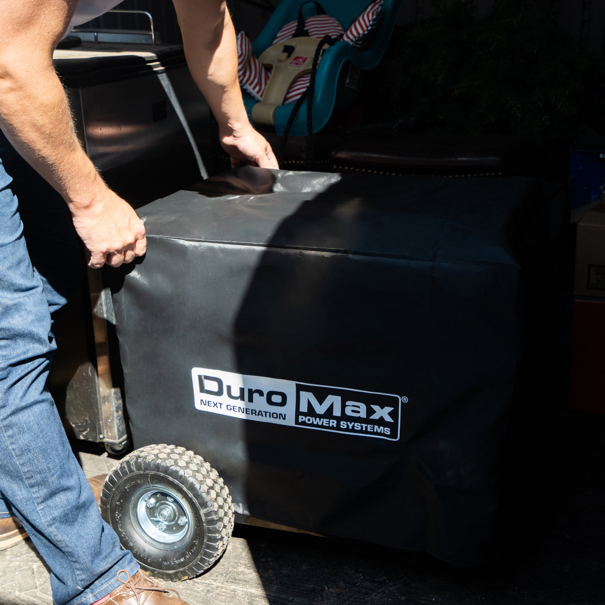 Heavy-Duty Weatherproof Portable Generator Cover - Dust, Rain & UV Protection for Outdoor Use, Camping, RV & Emergency Power Backup