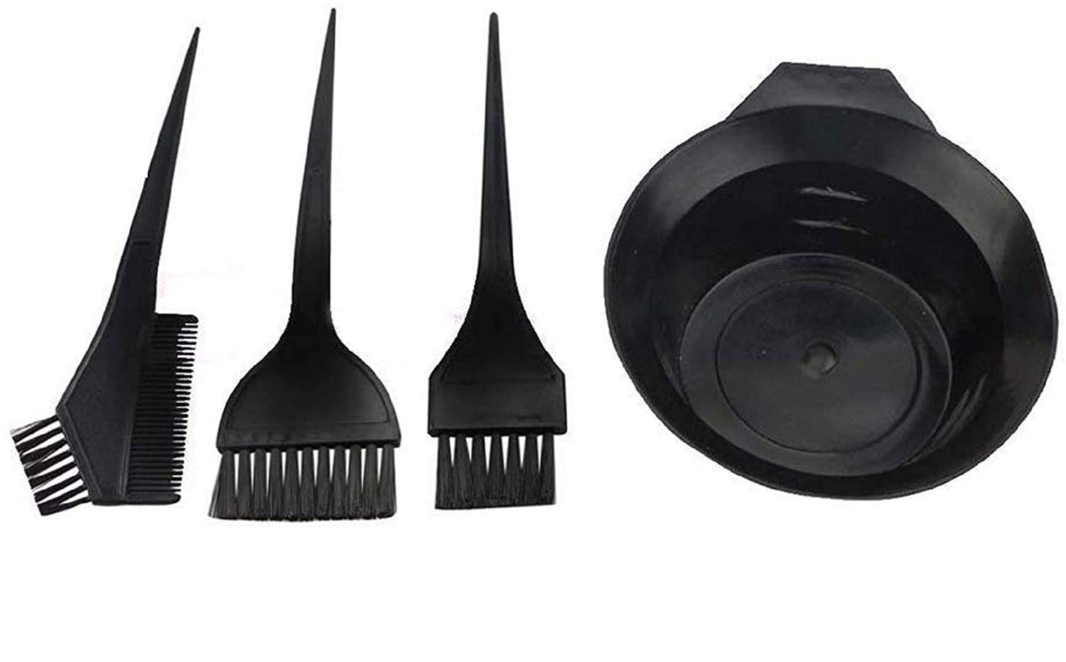 VEDETIC® Professional Hair Dye Kit with Mixing Bowl & 3 Brushes - 200ml Plastic Hair Coloring Set for Salon & Home Use - Perfect for DIY Hair Coloring, Highlights, and Root Touch-Ups