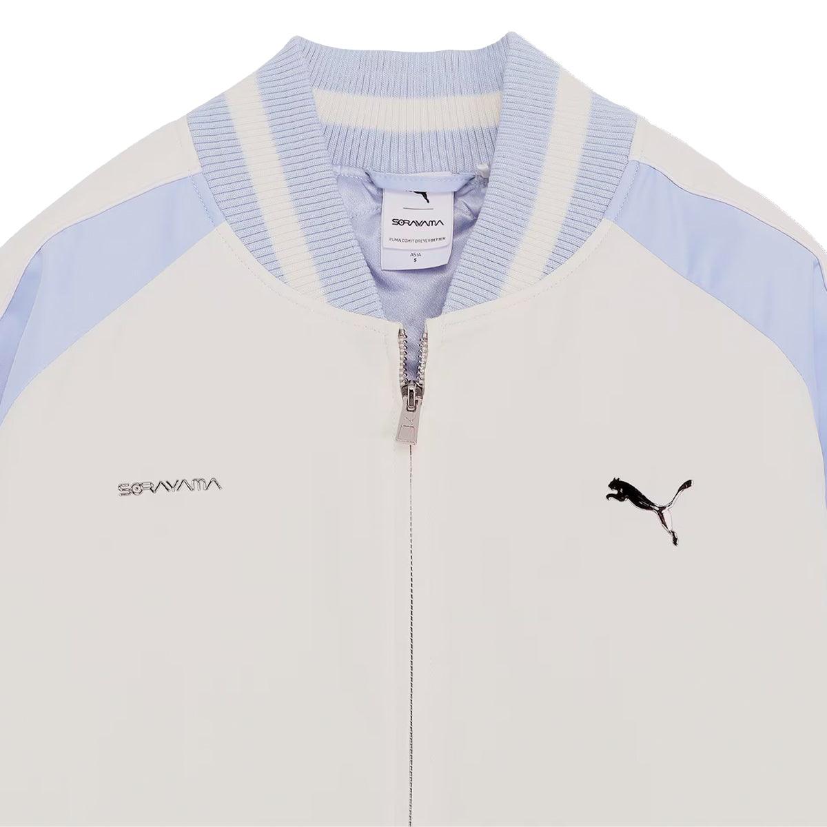 Sorayama Sukajan Jacket 'Warm White' - Japanese Streetwear Bomber Jacket for Men & Women | Perfect for Street Fashion, Cosplay & Urban Outfits