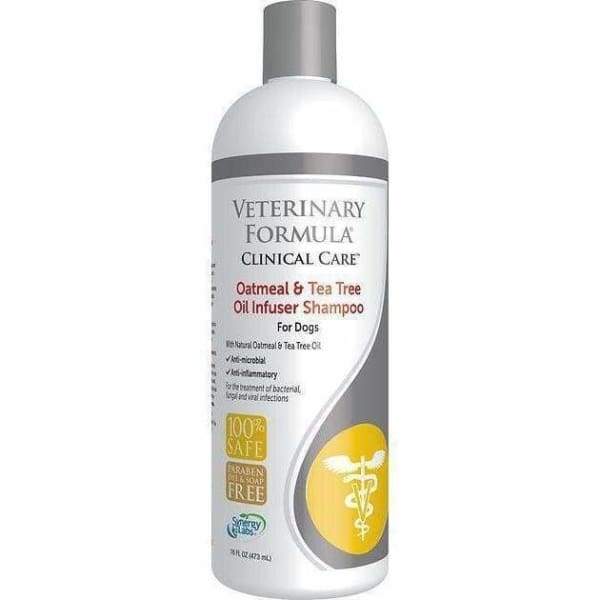 Veterinary Formula Clinical Care Oatmeal & Tea Tree Oil Dog Shampoo - Soothes Itchy Skin & Promotes Healthy Coat - Ideal for Dogs with Allergies & Dry Skin
