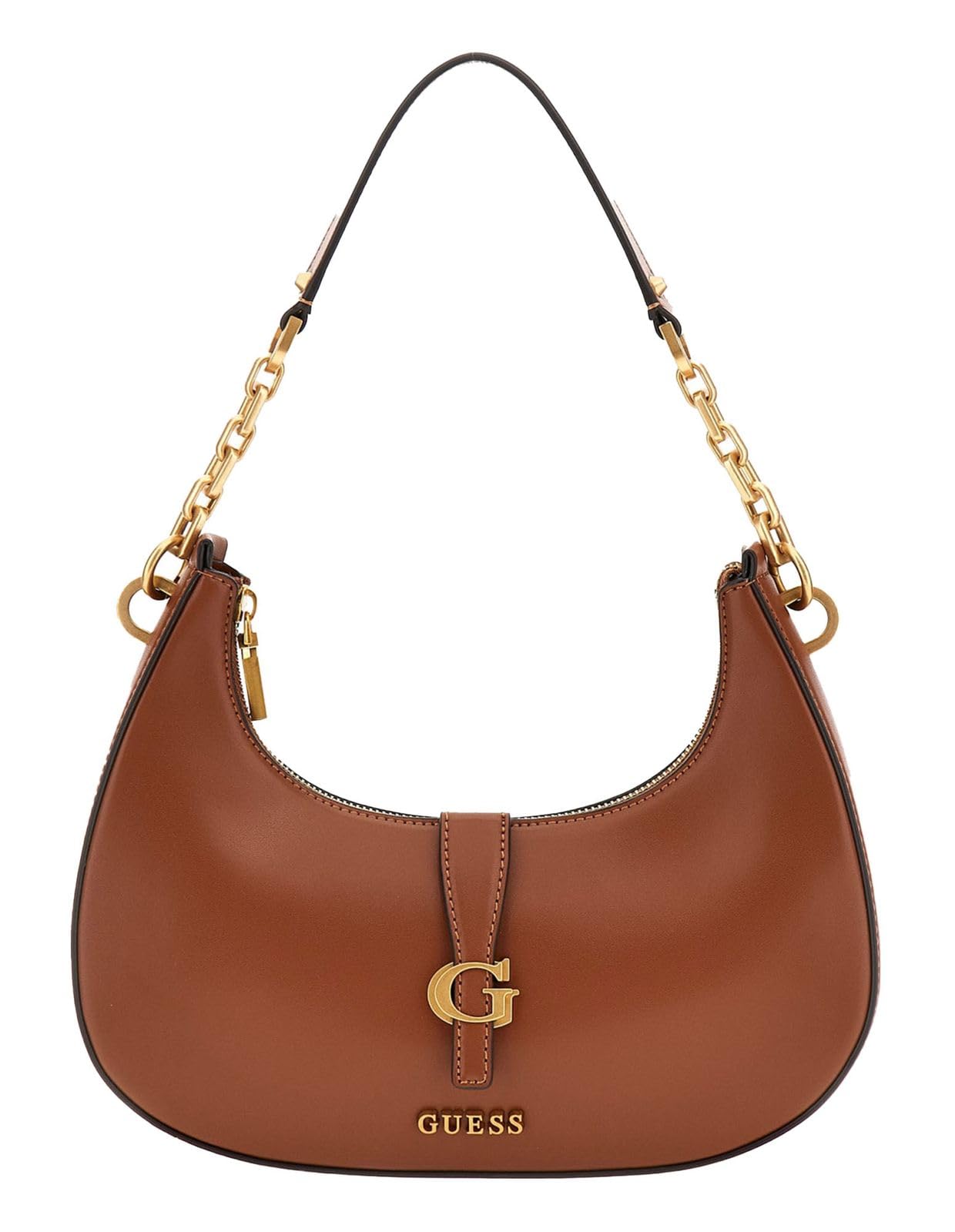 GUESS Kuba Top Zip Shoulder Bag for Women - Stylish Leather Crossbody Purse with Adjustable Strap, Perfect for Work, Travel & Everyday Use