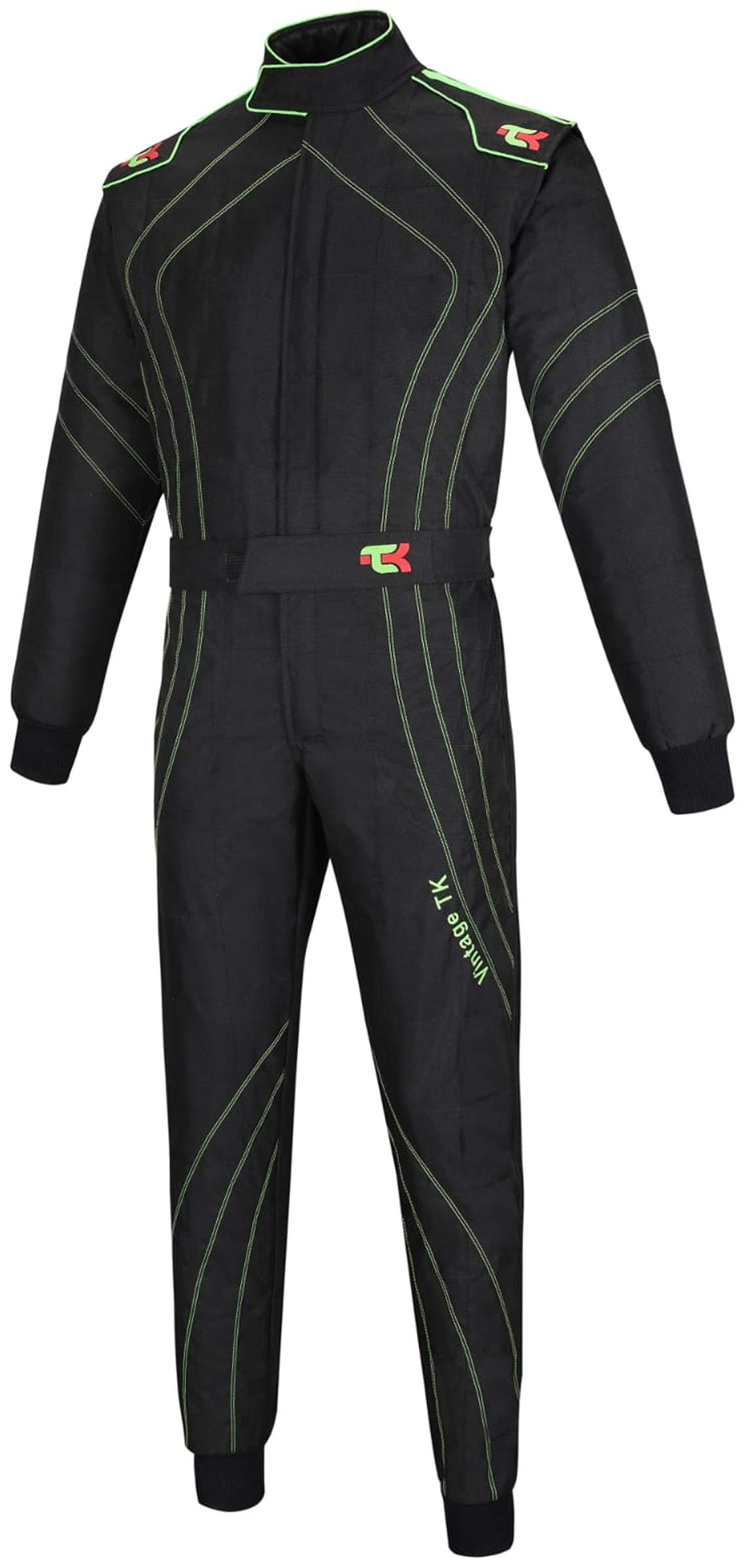TK Adult Karting Suit - Professional One Piece Race & Rally Suit for Go Kart Racing - Durable Cordura Fabric - Perfect for Track Days, Motorsports & Racing Events