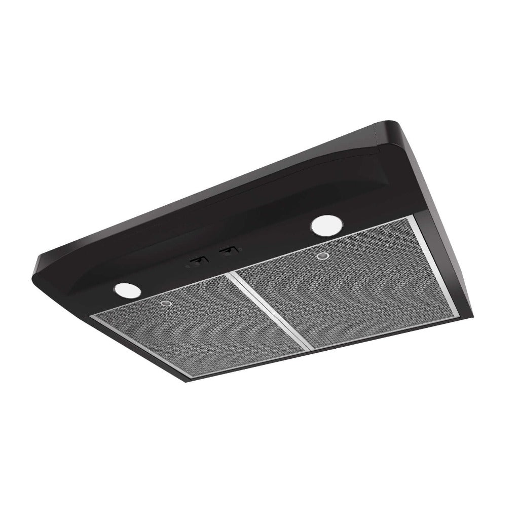Broan Elite Alta I Series 30-Inch Convertible Under Cabinet Range Hood in Black (ALT130BL) - Powerful Kitchen Ventilation for Smoke & Odor Removal