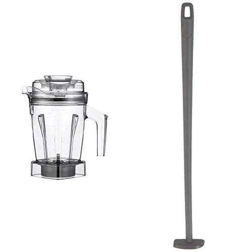 Vitamix Aer Disc Container 48 oz with Blade Scraper Accessory - Professional Blender Attachment for Smoothies, Nut Butters & Food Prep (Grey) - Perfect for Home Kitchens & Commercial Use