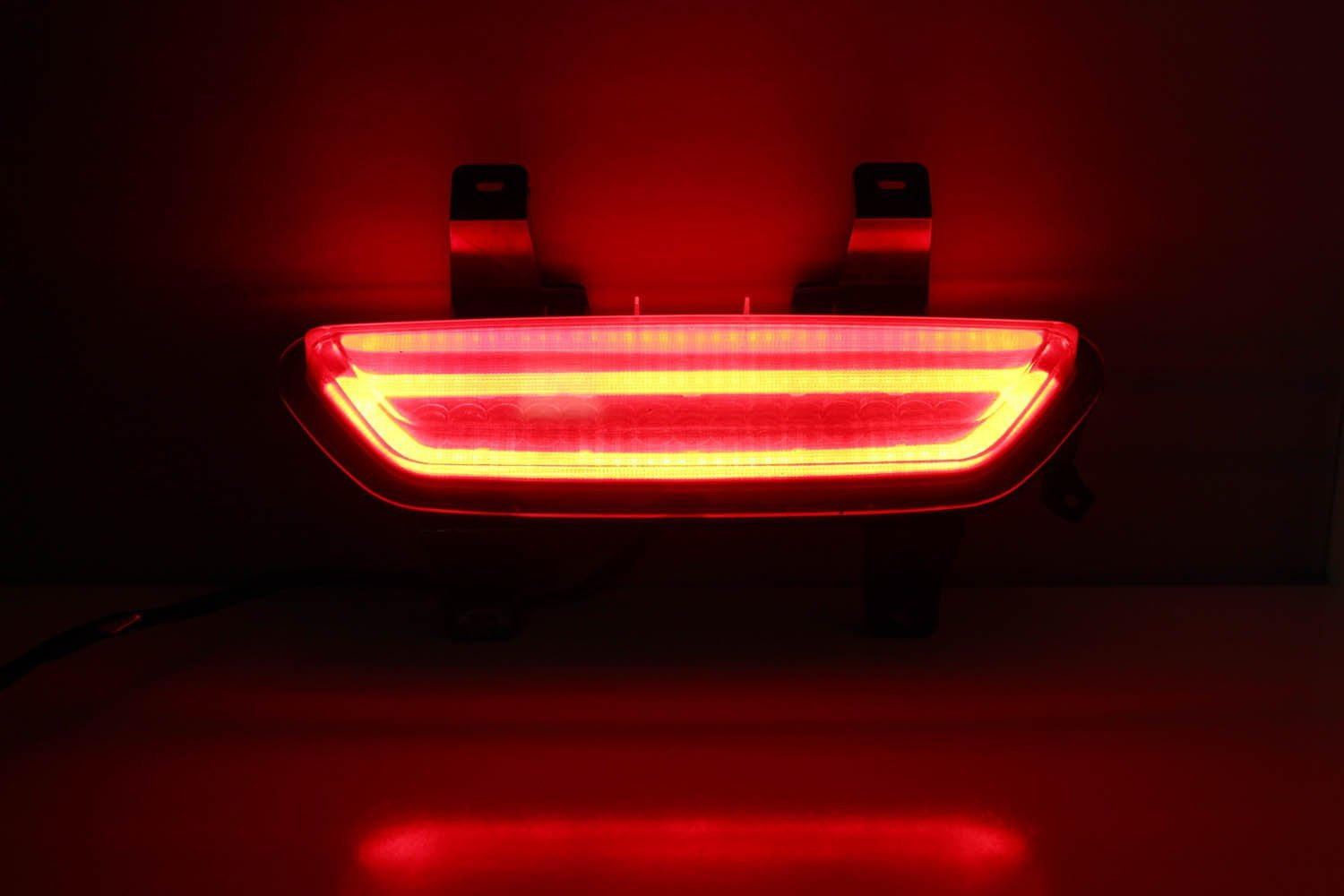 Euro Style 3-in-1 LED Rear Fog Light with Brake & Reverse Light for 2015-2017 Ford Mustang - Enhanced Visibility & Safety for Night Driving & Bad Weather Conditions