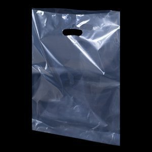 Clear Plastic Carrier Bags - 38cm x 46cm + 7cm Gusset - 100 Bags per Box | Wholesale Bulk Packaging for Retail, Grocery & Party Supplies