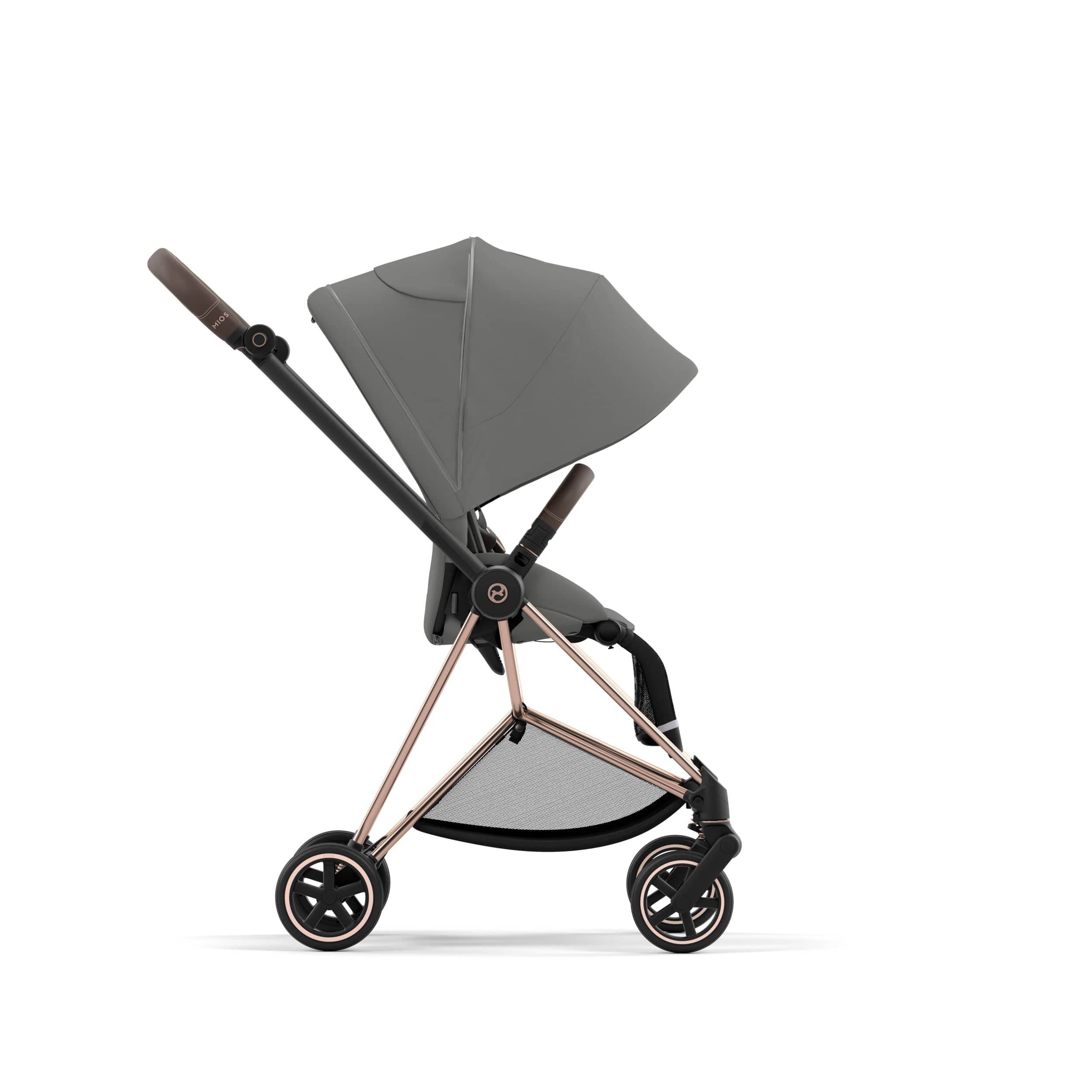 Cybex Mios 3 Complete Stroller - Rose Gold & Brown Luxury Baby Stroller with Lightweight Foldable Design | Perfect for Urban Travel, Shopping & Family Outings