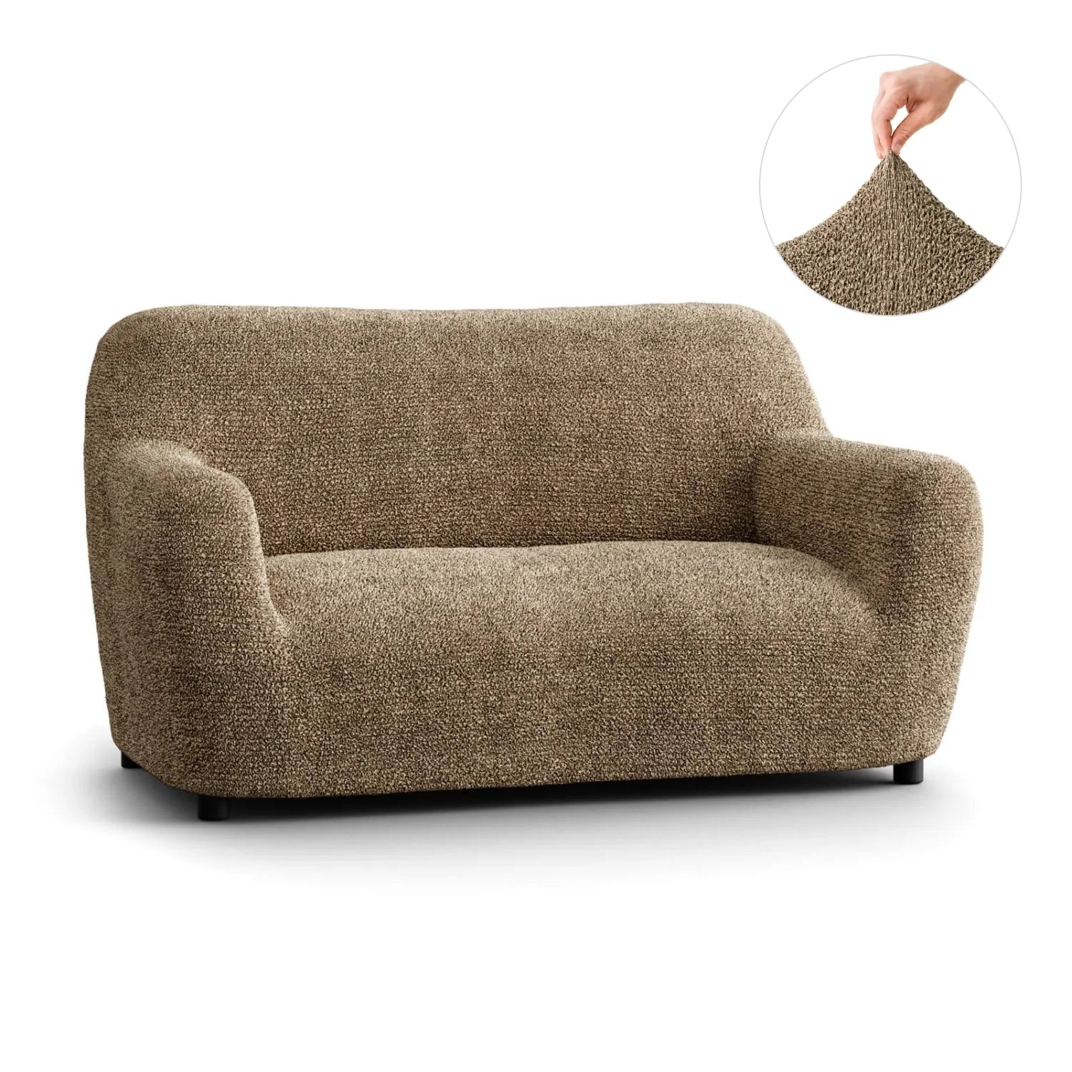 2 Seater Loveseat Slipcover - Soft Microfiber Fabric with Stylish Prints - Perfect for Living Room, Bedroom or Dorm Decor