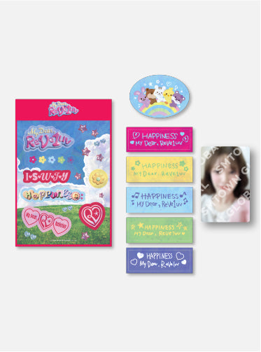 2024 Red Velvet FANCON TOUR 'HAPPINESS : My Dear, ReVe1uv' Official Removable Sticker Set - K-Pop Merchandise for Fans, Albums, Laptops & Water Bottles