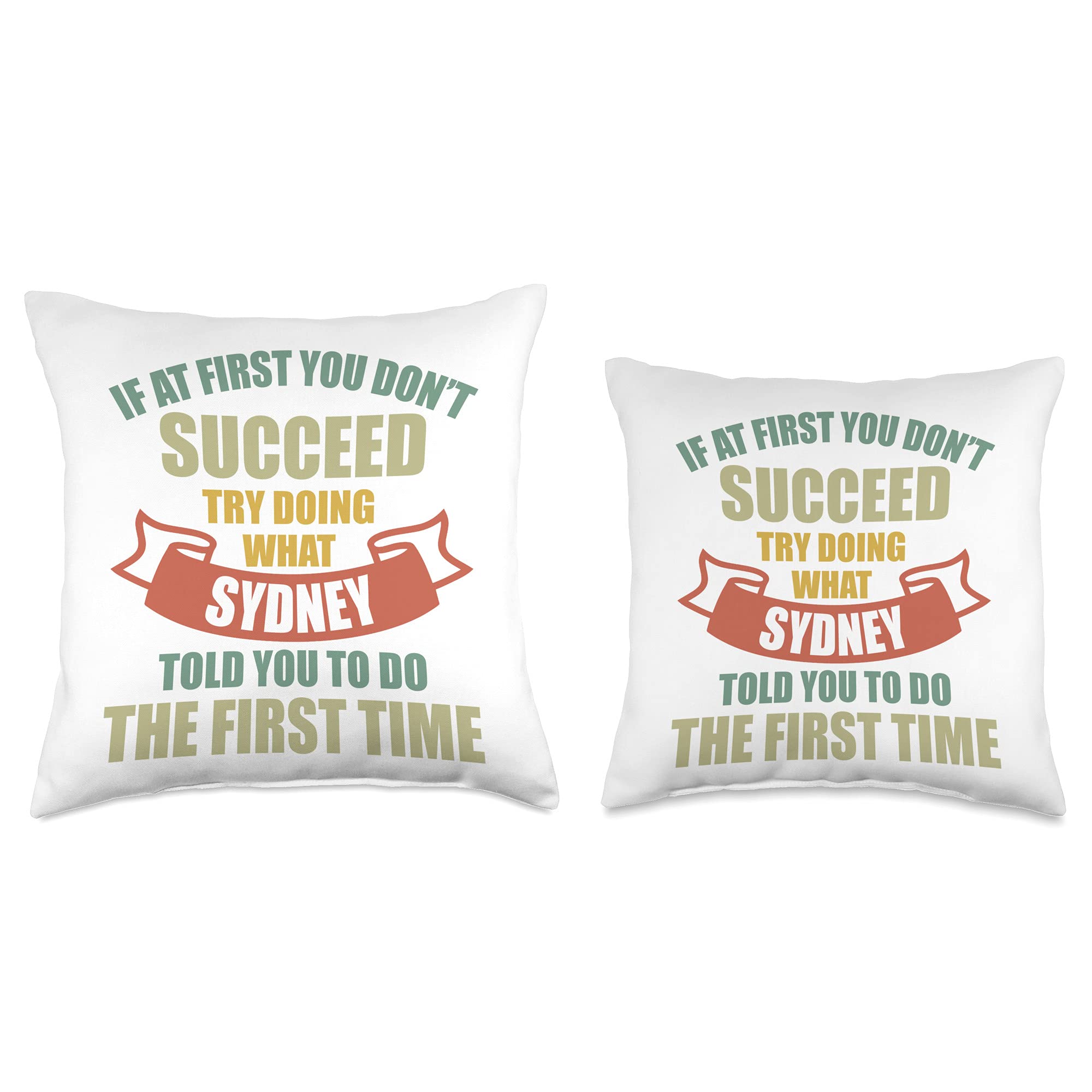 Personalized Sydney Name Shirt & Custom First Name Throw Pillow - Unique Gifts for Birthday, Christmas & Home Decor