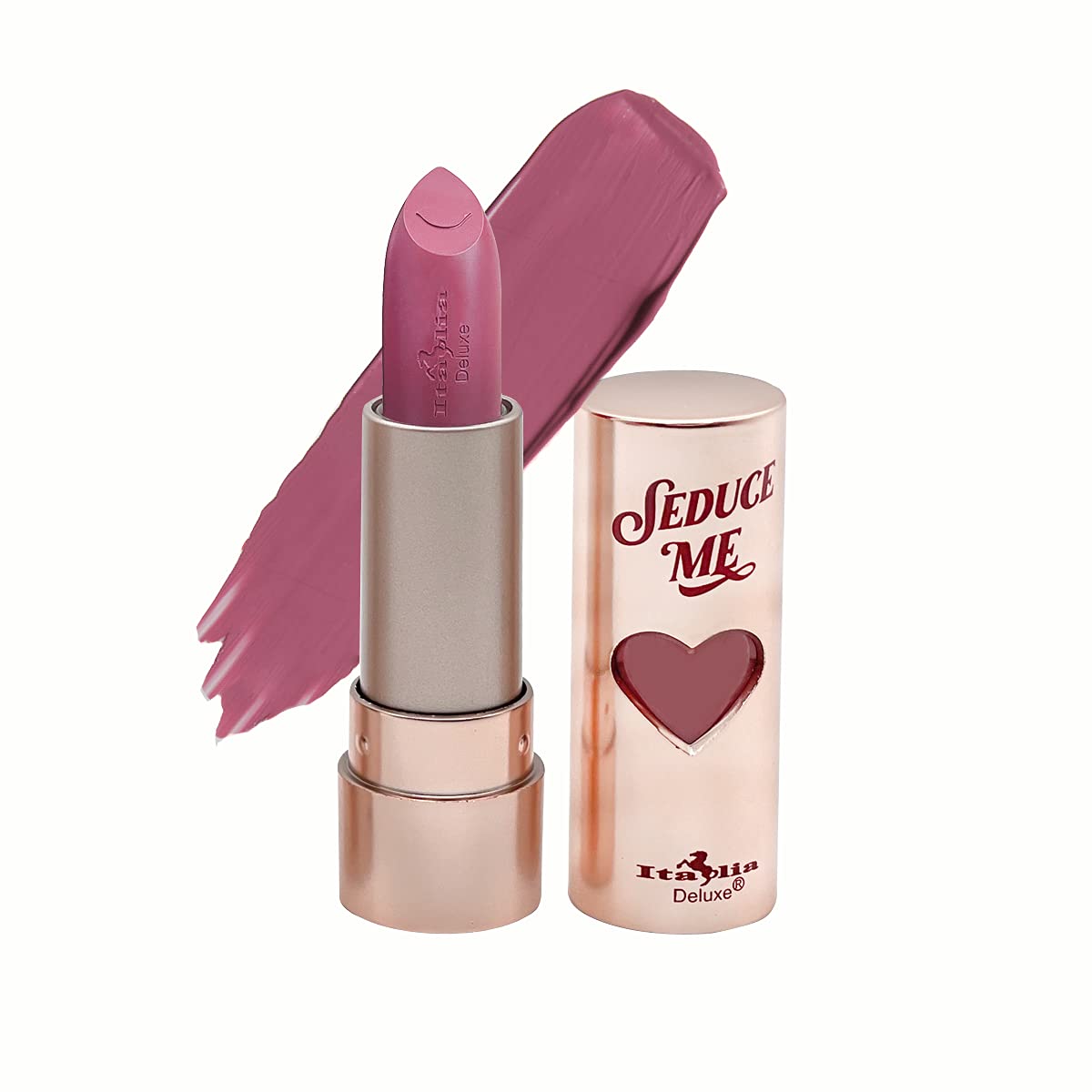 Italia Deluxe Seduce Me Satin Lipstick - 12 Vibrant Shades (Eye Candy Collection) | Long-Lasting, Moisturizing Lip Color for Day & Night Wear