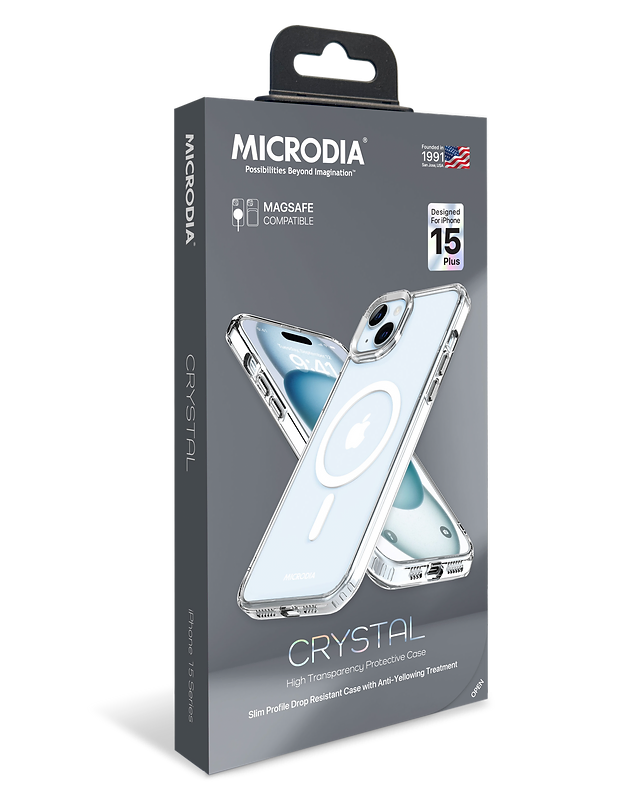 MICRODIA CRYSTAL™ Ultra Clear Protective iPhone Case - Shatterproof Scratch-Resistant Cover for iPhone [Models] - Perfect for Everyday Use, Travel & Outdoor Activities