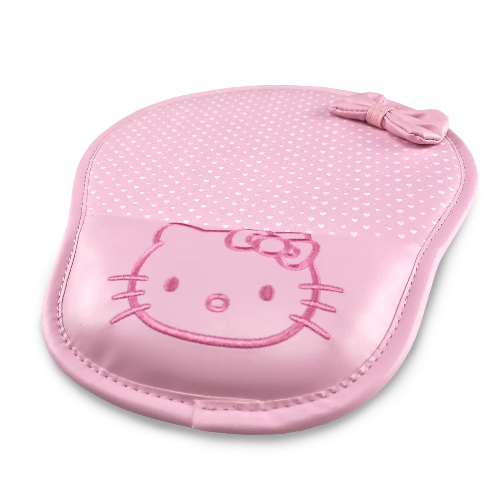 Ergonomic Mouse Pad with Wrist Rest - PU Leather Comfort Cushion for Pain Relief, Computer & Office Use - Pink (Perfect for Long Hours of Typing & Gaming)