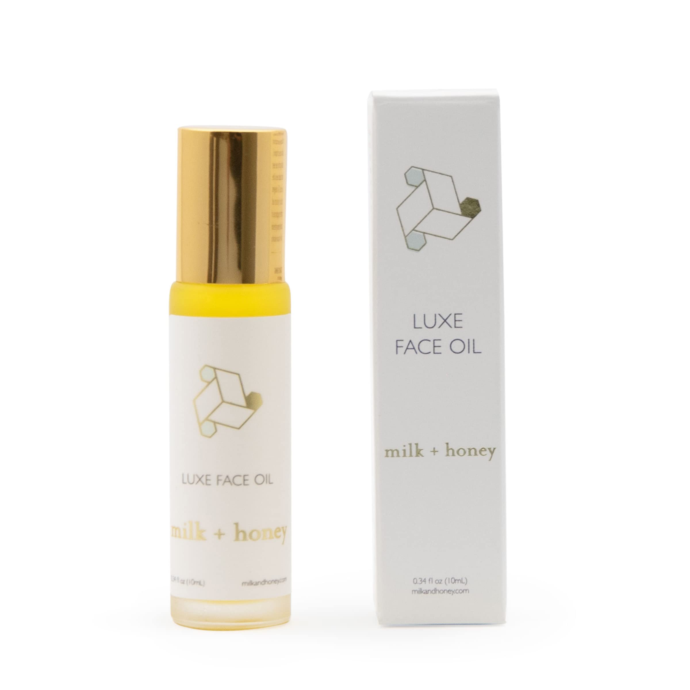Luxe Hydrating & Brightening Face Oil with Vitamin E, Prickly Pear, Evening Primrose Rose & Goji Seed - Roll On 0.34 oz - Perfect for Nighttime Skincare & Glowing Complexion
