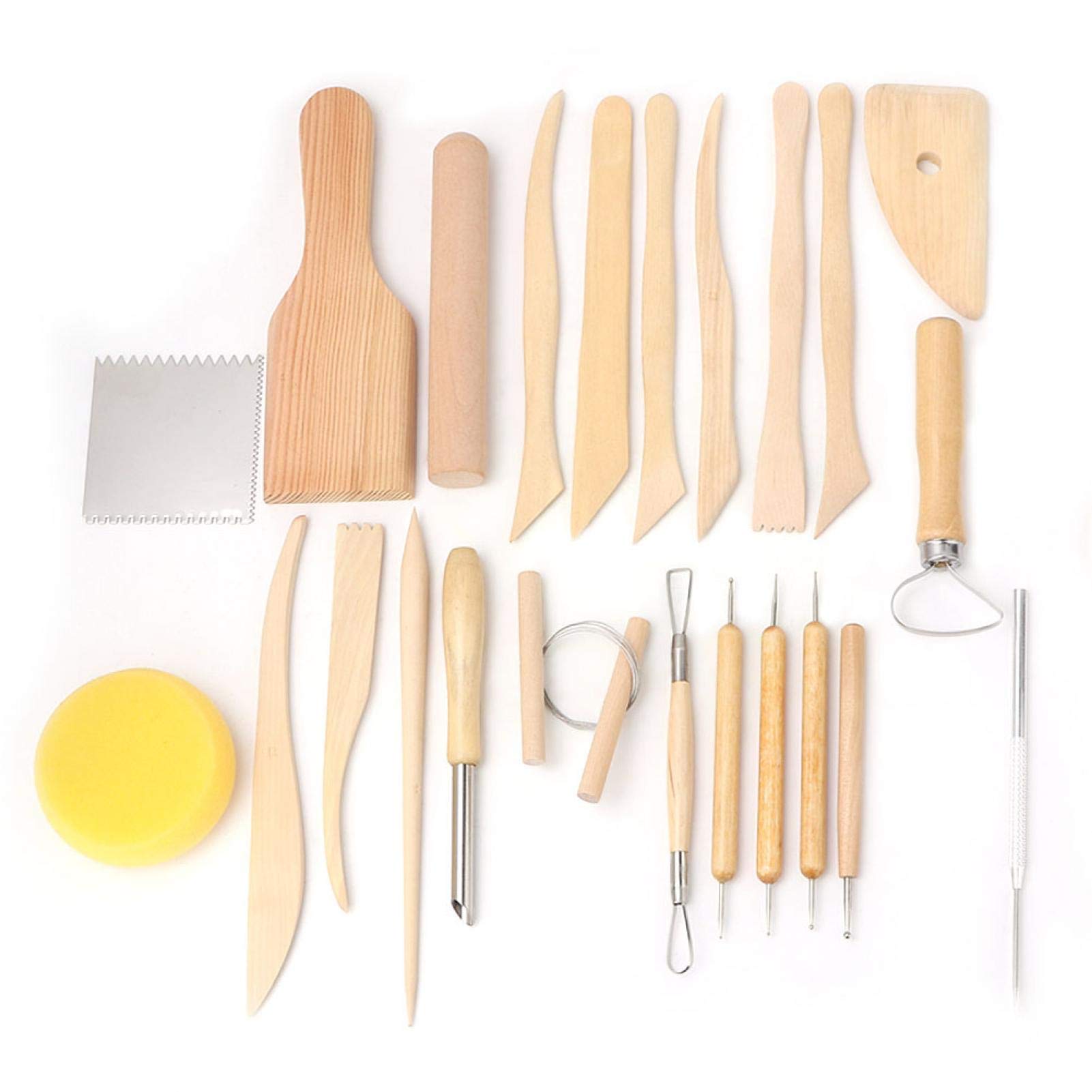 TOPINCN 23Pcs Professional Pottery Carving Tools Set - Clay Modeling & Jewelry Making Kit for Artists & Crafters | Perfect for Ceramic Sculpting, Polymer Clay Art & DIY Projects