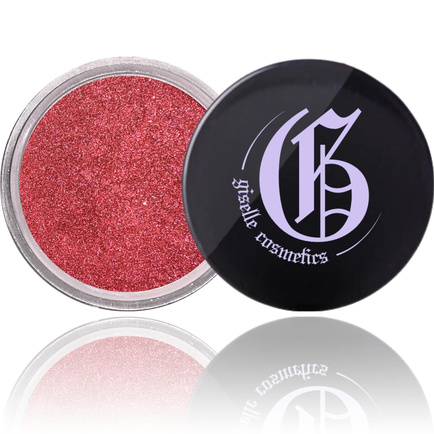 Organic Crushed Ruby Mineral Powder Eyeshadow Palette - Vegan Shimmer & Glitter Eye Makeup for Day & Night Looks, Cream Eyeshadow Singles & Loose Highlighter Powder for Parties, Weddings & Special Occasions