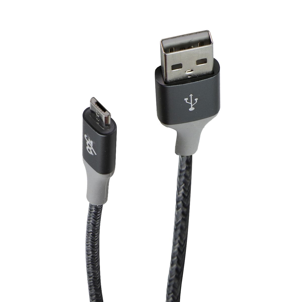 360 Electrical Habitat 4 FT Micro USB to USB A Braided Charging Cable - Durable Fast Charging Cord for Smartphones, Tablets & More - Charcoal (Perfect for Home, Office & Travel)