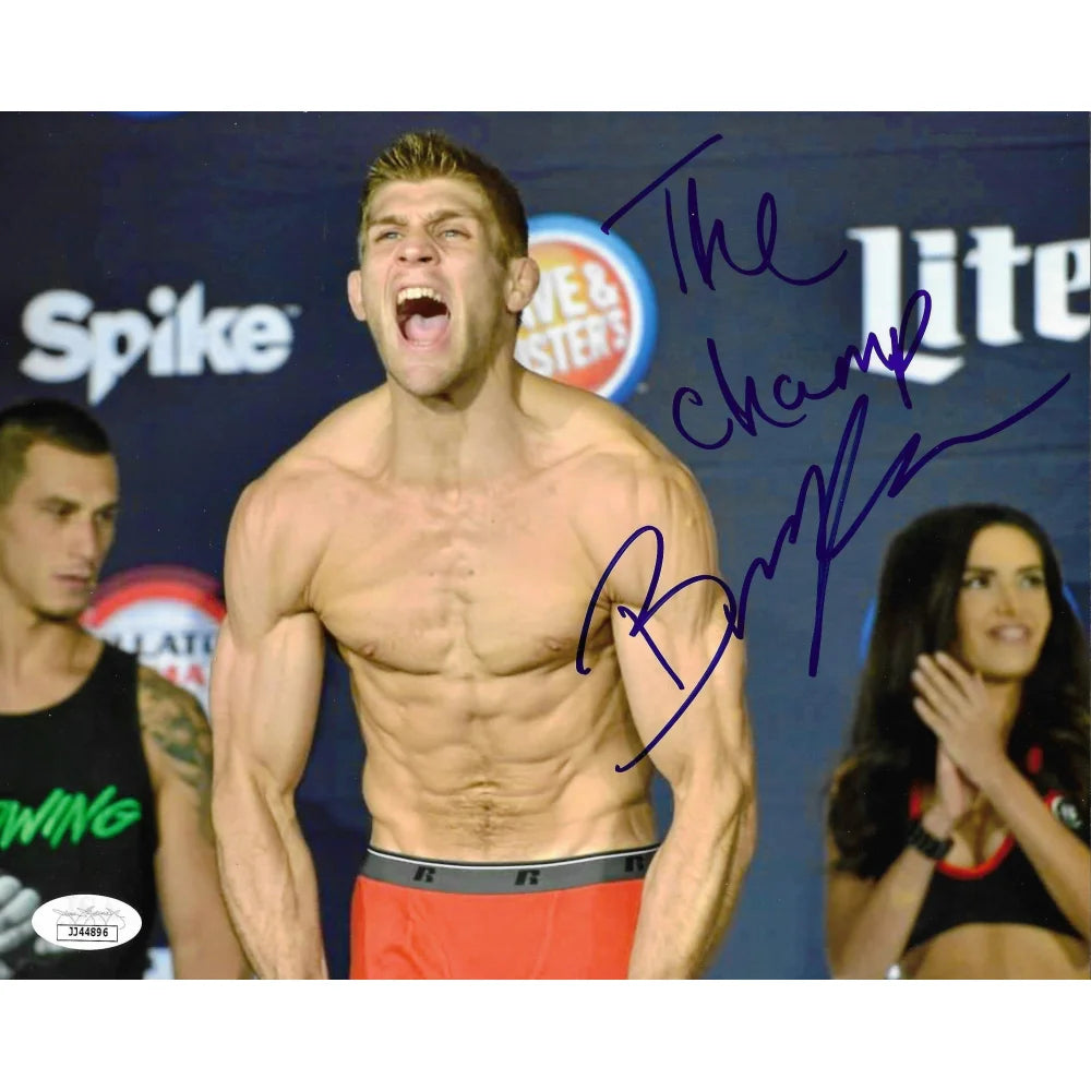 Brent Primus Signed 8x10 Photo with JSA COA - Authentic UFC Bellator Autograph - World Champion Collectible for MMA Fans and Memorabilia Display