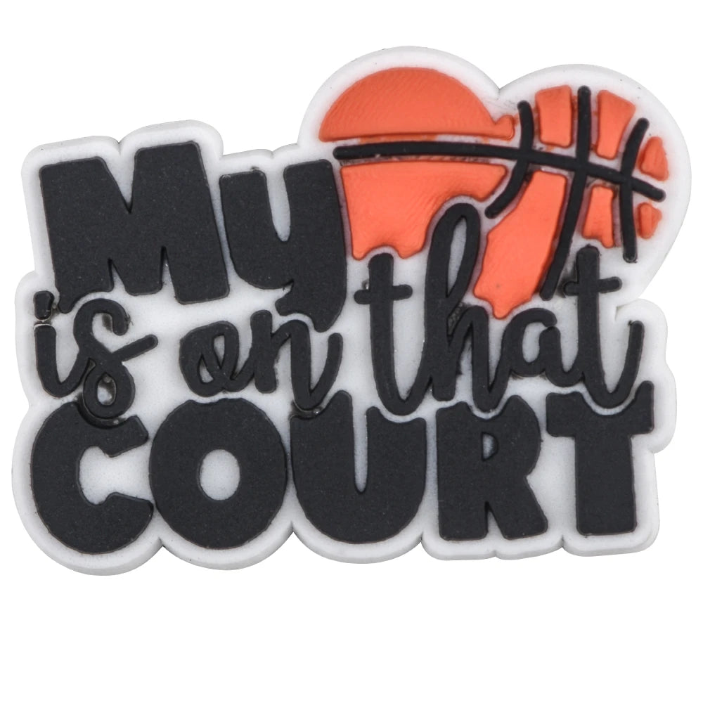 Basketball Shoe Charms for Men - Sports Shoe Accessories & Decorations - Perfect Gift for Dad, Xmas Party, Basketball Fans & Sneaker Lovers - Great for Game Days, Casual Wear & Sneaker Customization