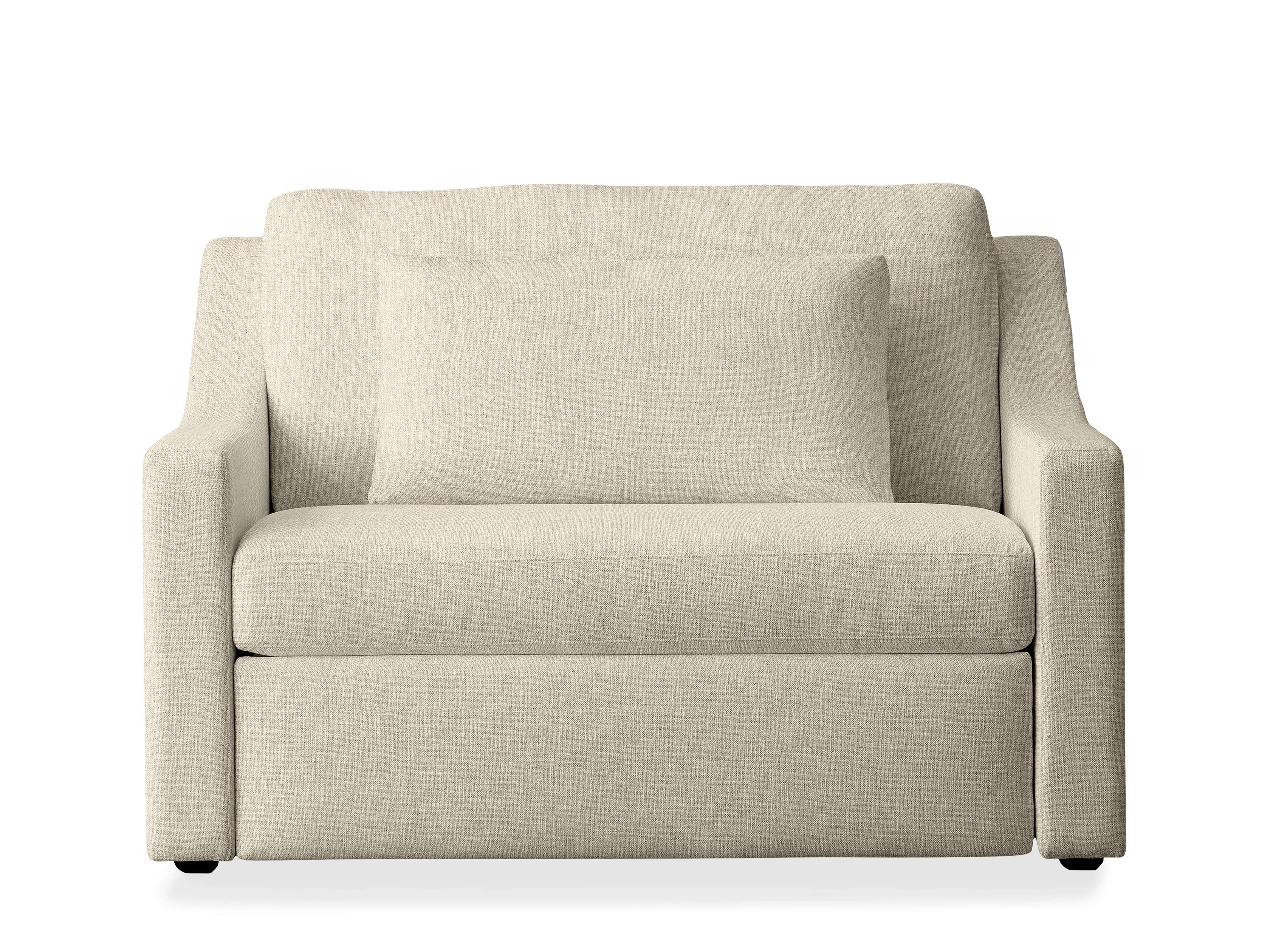 Ashby Luxury Twin Sleeper Chair - Convertible Sofa Bed for Small Spaces, Guest Room & Apartment - Comfortable Modern Upholstered Futon with Storage | Perfect for Living Room, Office & Dorm