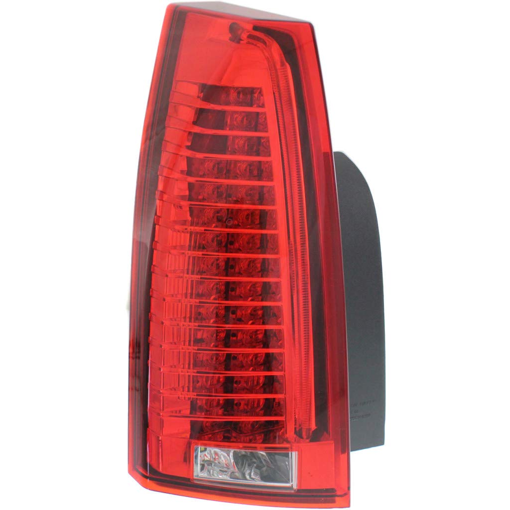 2008-2013 Cadillac CTS Driver Side Tail Light Assembly - CAPA Certified Red Lens Replacement (GM2800225) | Perfect for Sedan Models & Nighttime Driving Safety