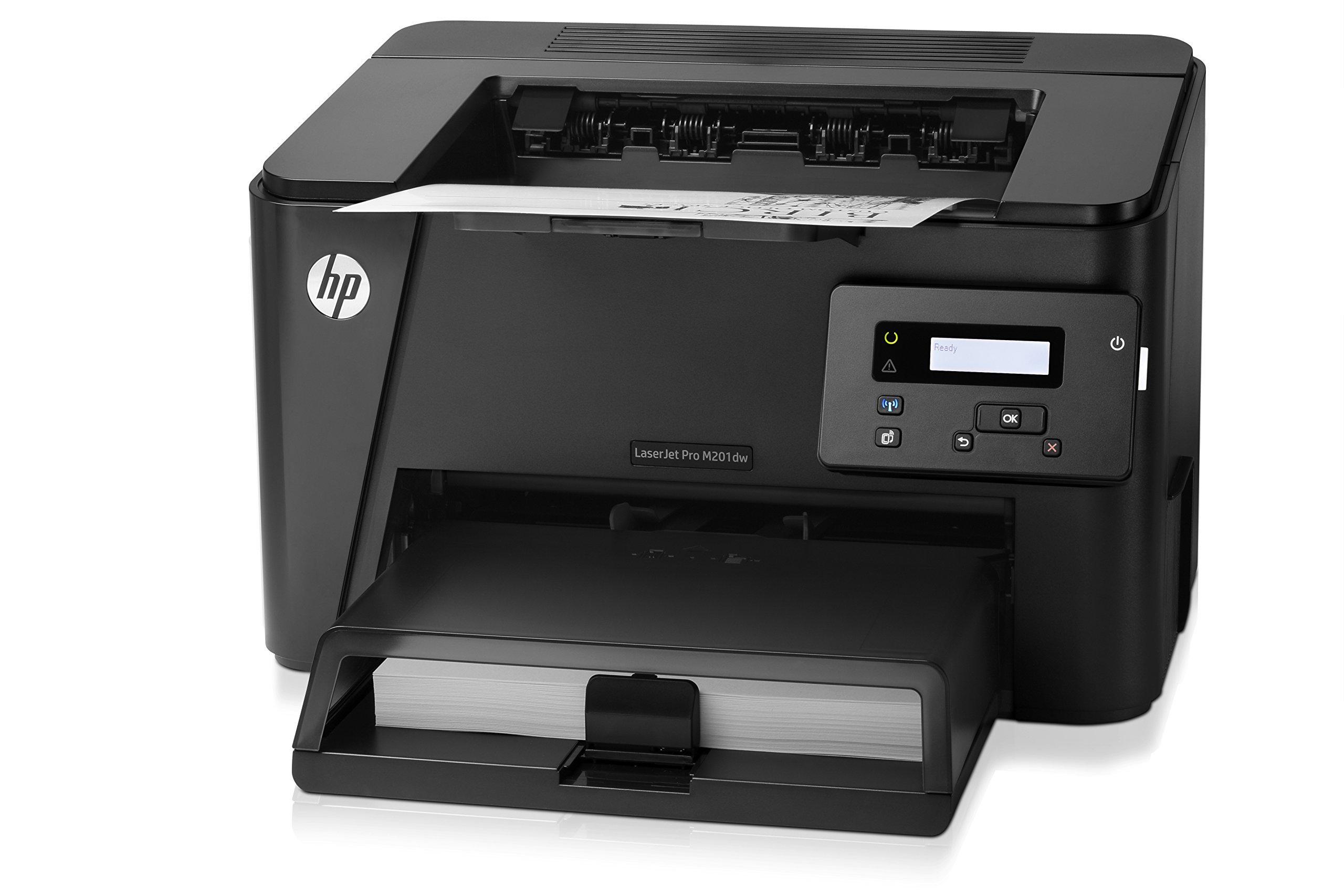 HP Laserjet Pro M201dw Wireless Monochrome Laser Printer with Amazon Dash Replenishment | Fast Printing for Home & Office | Compact Design for Small Workspaces (Renewed/Refurbished) - CF456A