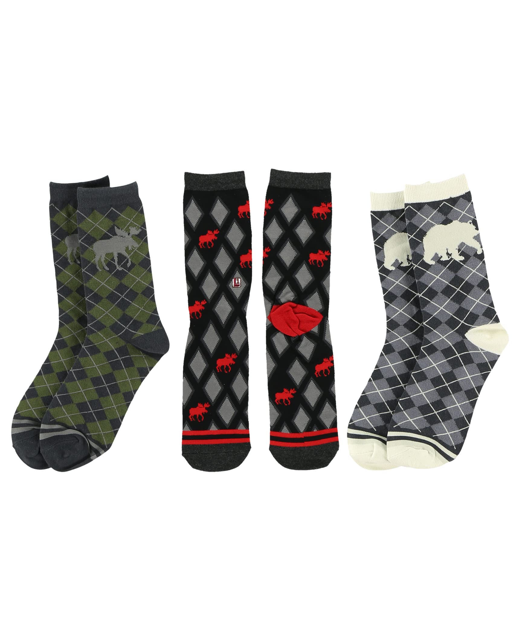 Funny Novelty Crew Socks Bundle for Men & Women - Lazy One Comfortable Cotton Socks - Perfect for Gifts, Holidays & Everyday Wear