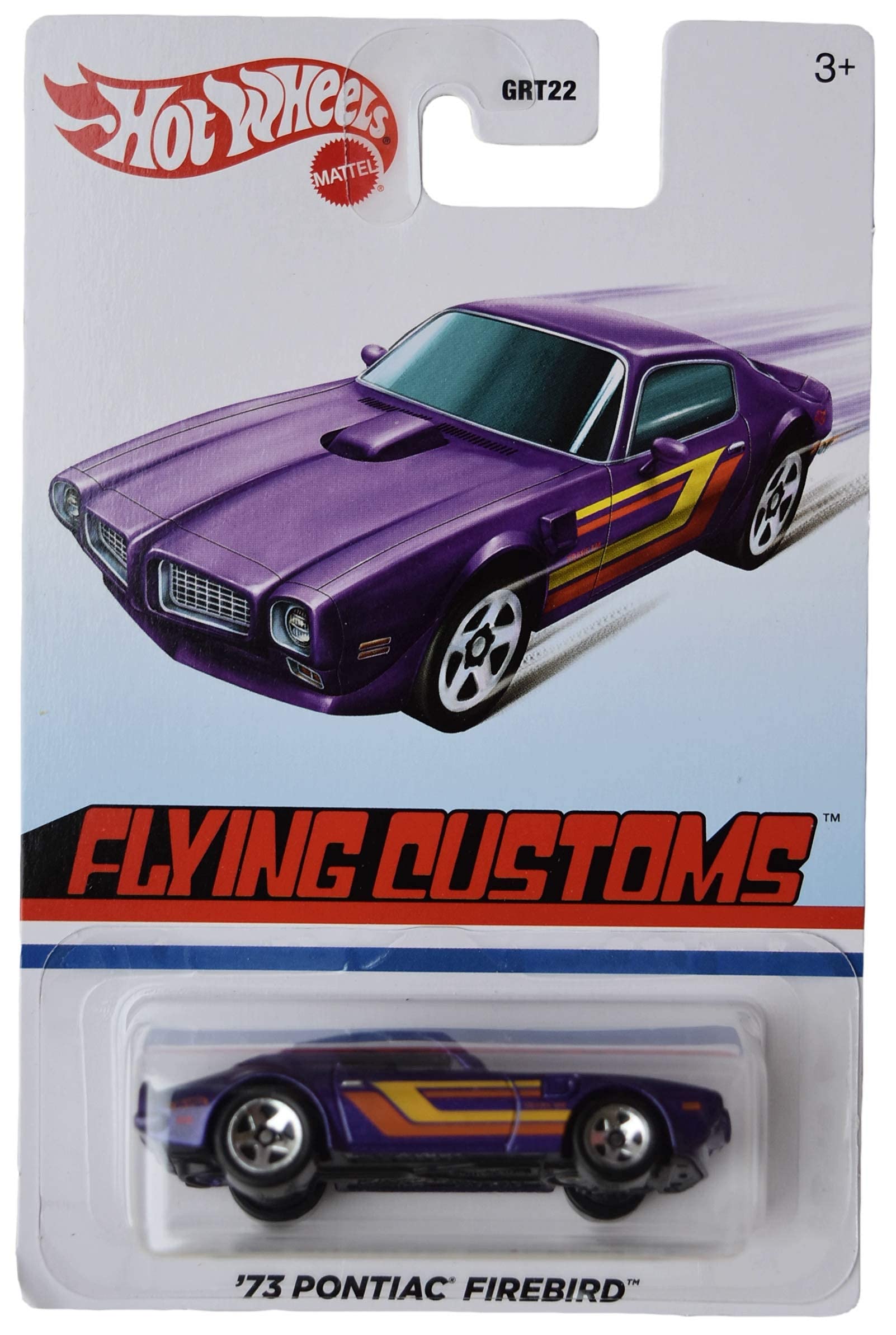 Hot Wheels '73 Pontiac Firebird Purple Diecast Car - 1:64 Scale Collectible Toy for Kids & Adults - Perfect for Display, Racing Tracks & Gift Giving